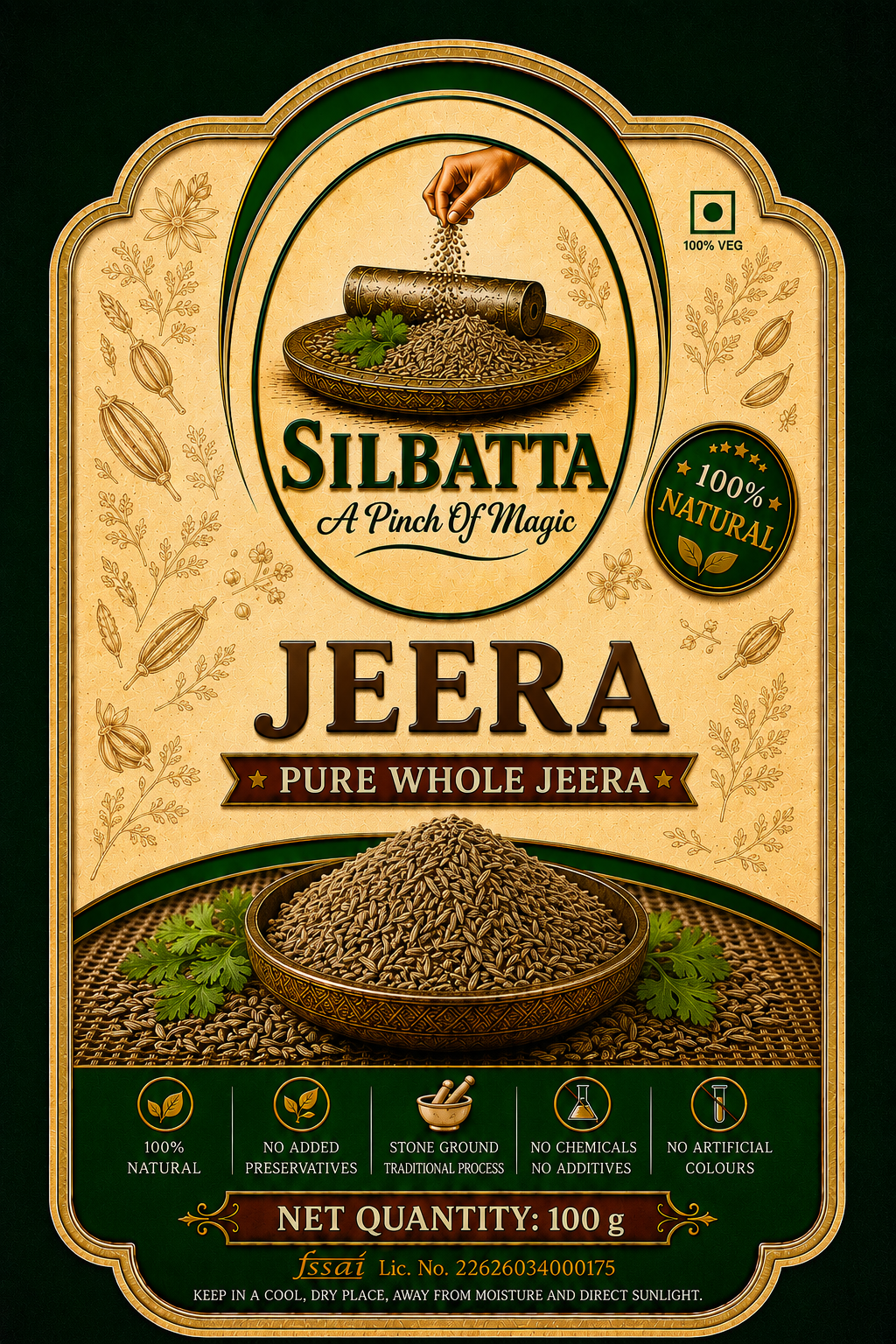 Silbatta Whole Jeera 100g